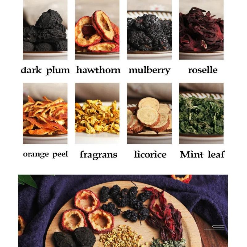 Sirup av Plum Sunn Urte-tepose 150g/5.29oz