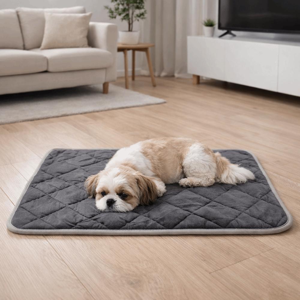 Pet Bed Mat Anti-Slip Self-Heating Dog Pad Thermal Folding Pet Sleeping Blankets Cozy Soft Dog Crate Pad for Cats and Dogs