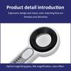 60x Handheld Rechargeable Magnifying Glass With 4led Auxiliary Lighting 4uv Lamp Illuminated Magnifier For Reading/repair