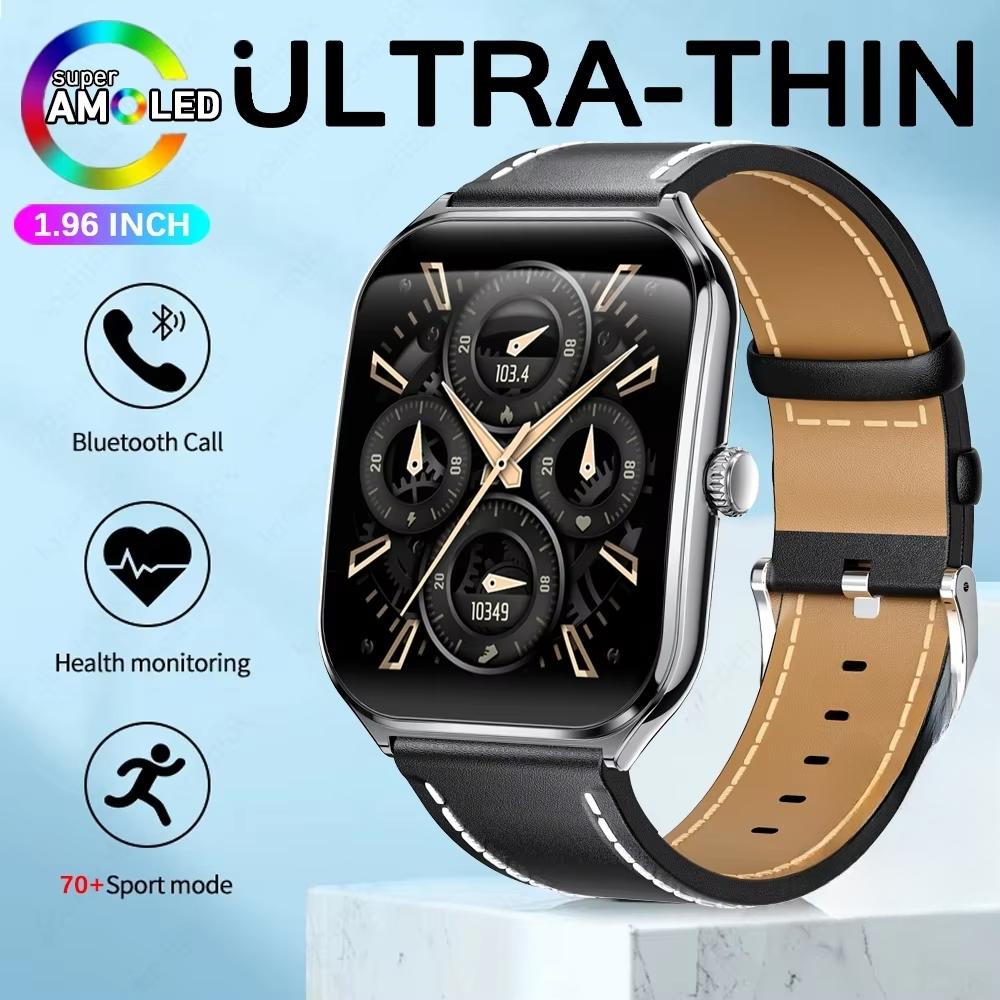 2025 Nové Ultratenké AMOLED Chytré Hodinky Muži 386*448HD Obrazovka Módní Dámský Sportovní Náramek BT Volání Vodotěsné Chytré Hodinky