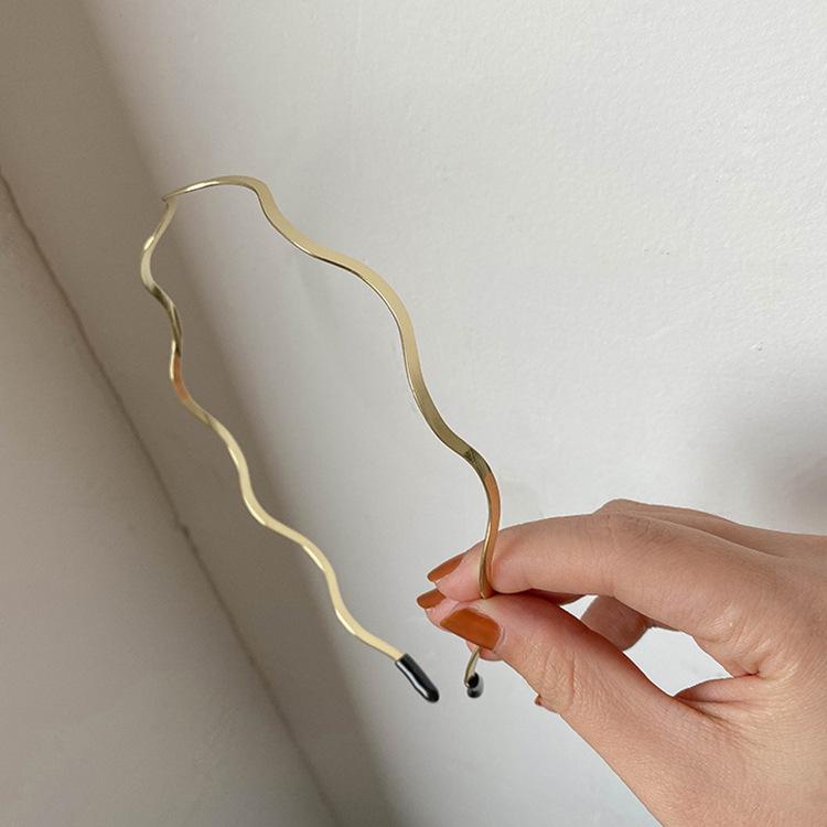 Dámská minimalistická kovová tenká obruč do vlasů