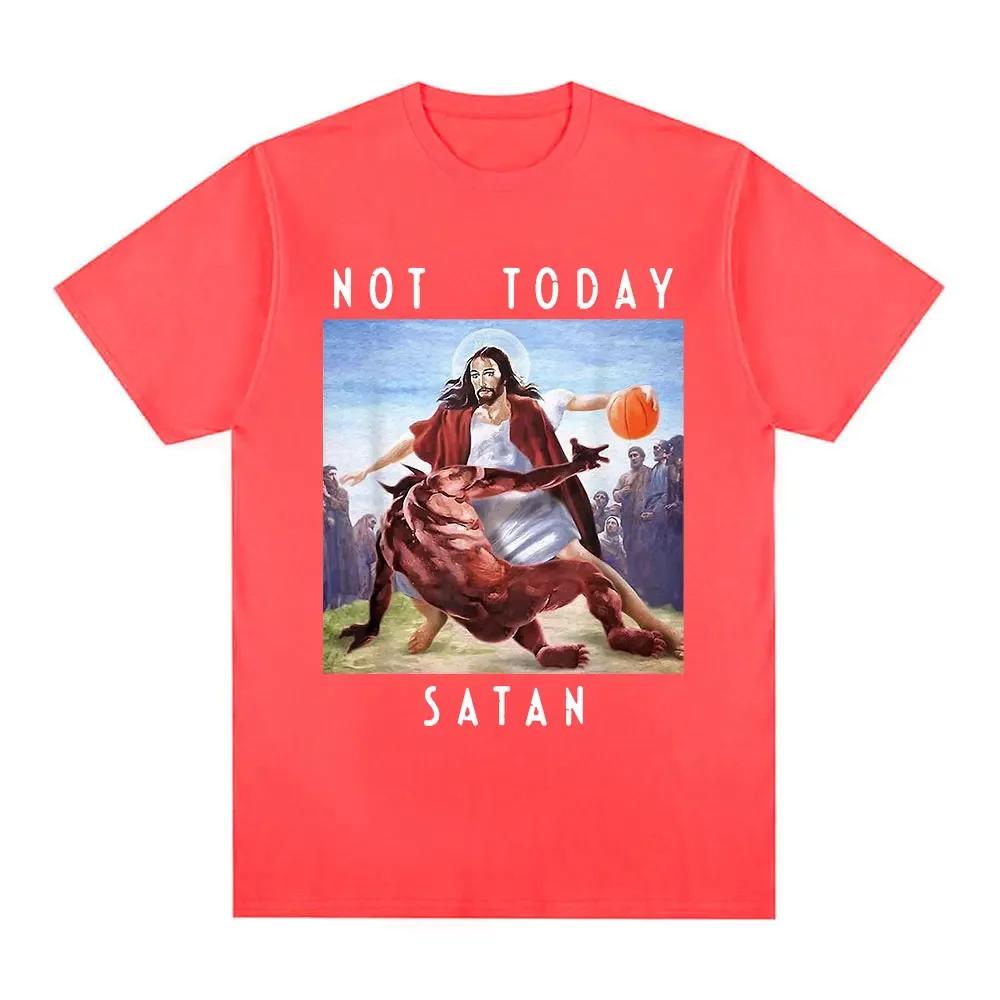 

Not Today Satan Jesus Vs Satan In T Shirt Harajuku Casual T-shirt Men s Women s Fashion Oversized T Shirts Streetwear 3XL