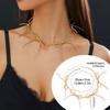 Trendy Bowknot Studs Earrings Stylish Chain Choker Necklace Durable Beads Bracelet Alloy Material Jewelry Gift for Women