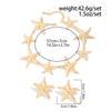 Salircon 2026 Exquisite Boho Vintage Large Metal Starfish Choker Necklace Drop Earring Women Trendy Charm Party Banquet Jewelry
