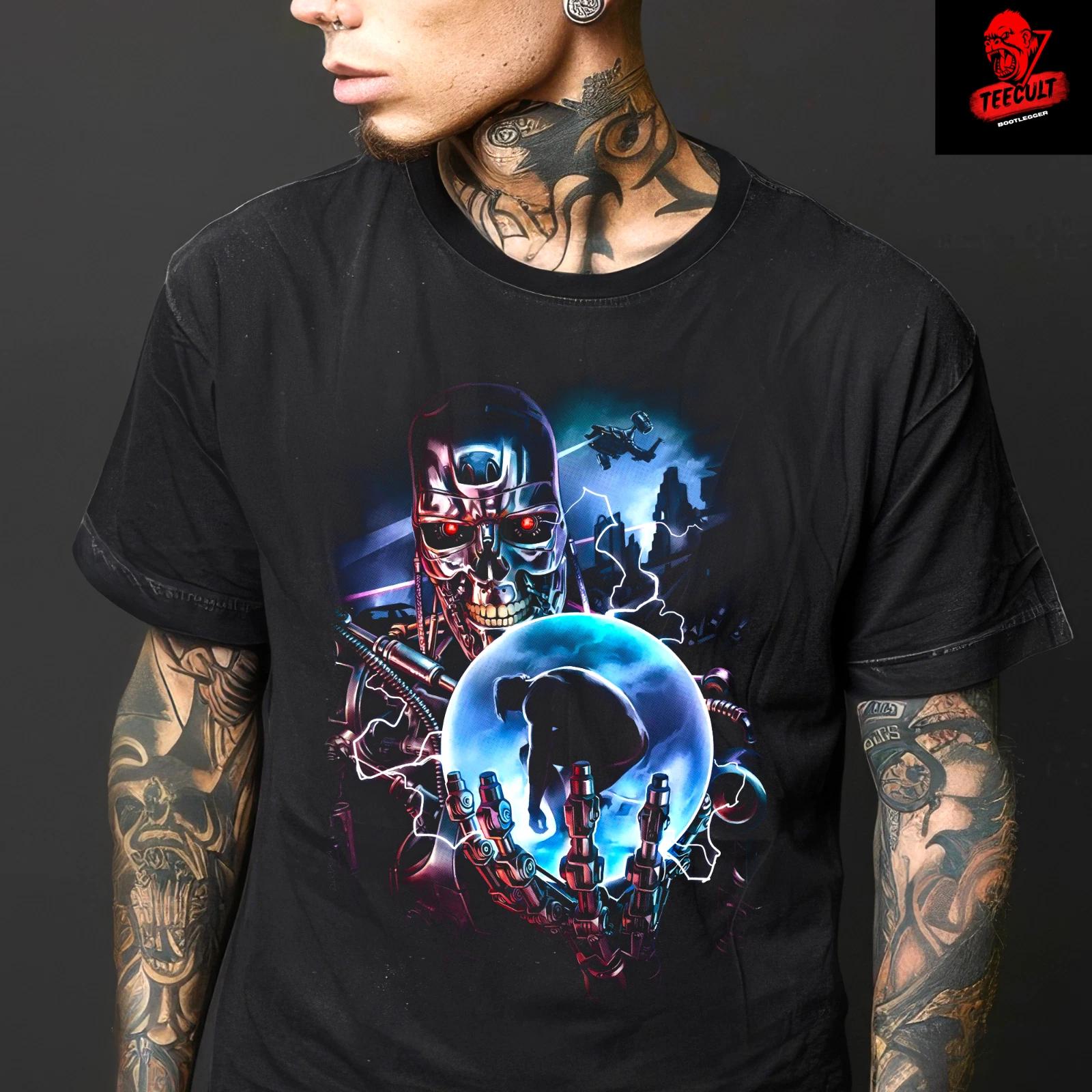 Men s and Women s T-shirts The Terminator (1984) Retro Sci-Fi Action Movie Unisex XL