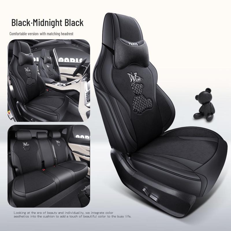 BYD Song PLUS Little Bear 4-Season Car Seat Cushion - Tech Cloth, Full Coverage for 5 Seats