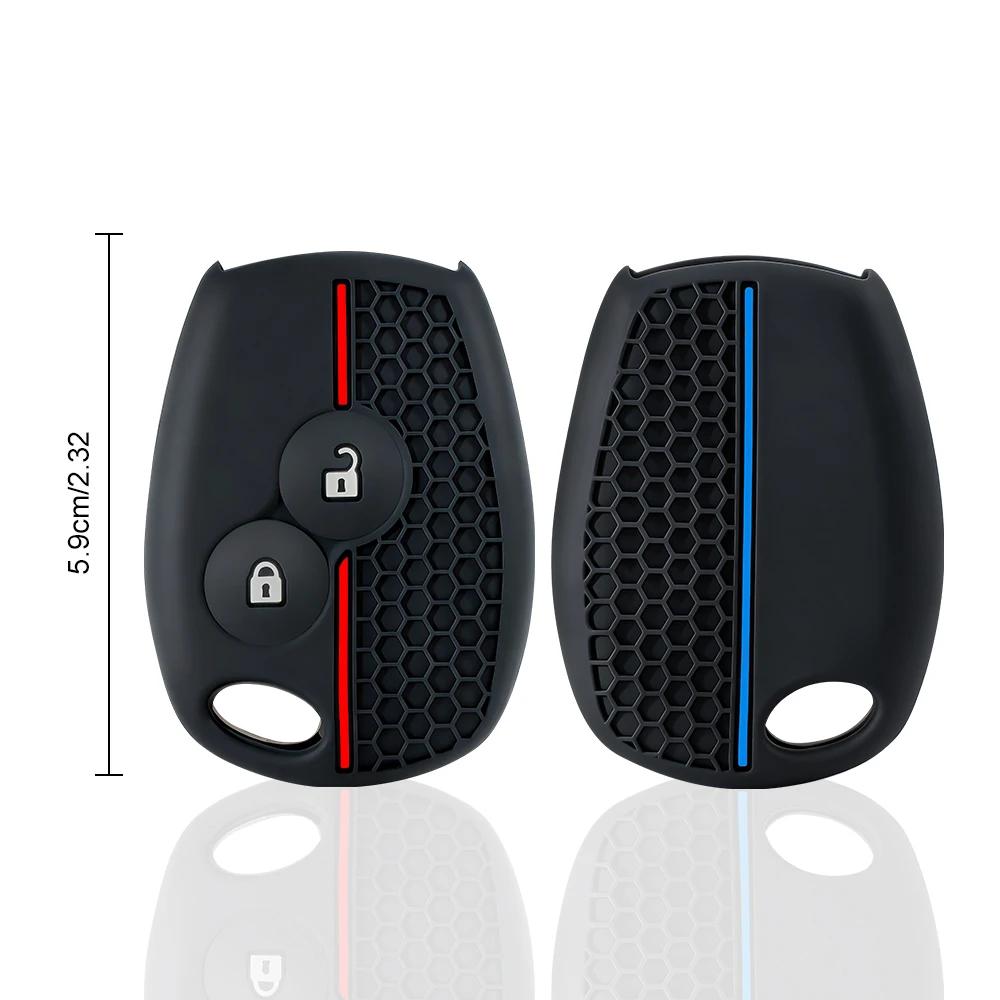 2 Buttons Silicone Car Key Case For Renault Trafic Clio Duster Logan Dacia Sandero For Nissan Terrano Almera