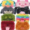 Genuine Funny Ugly Monster Plush Crossbody Bag Mr Button Screech Leopard Black Stuffed Doll Girl's Birthday Gift