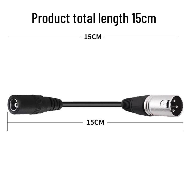 Nabíjecí adaptérový kabel DC5521 samice na XLR samec pro elektrokola a XLR balanční skútry