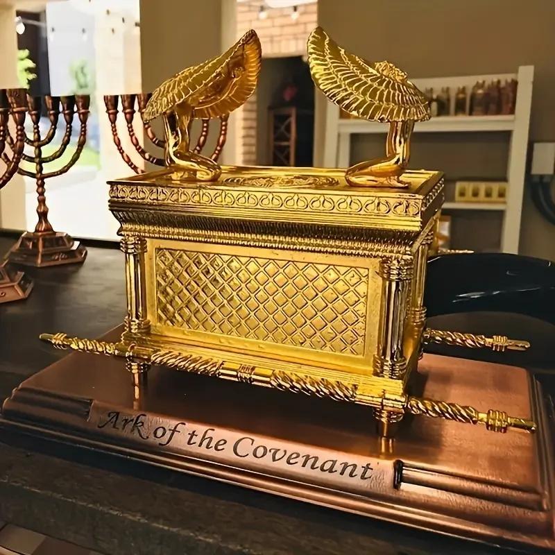 Statue Covenant Ark Gilded Copper Brackets Jerusalem Reproduction Je Statue Testimony Je Gift