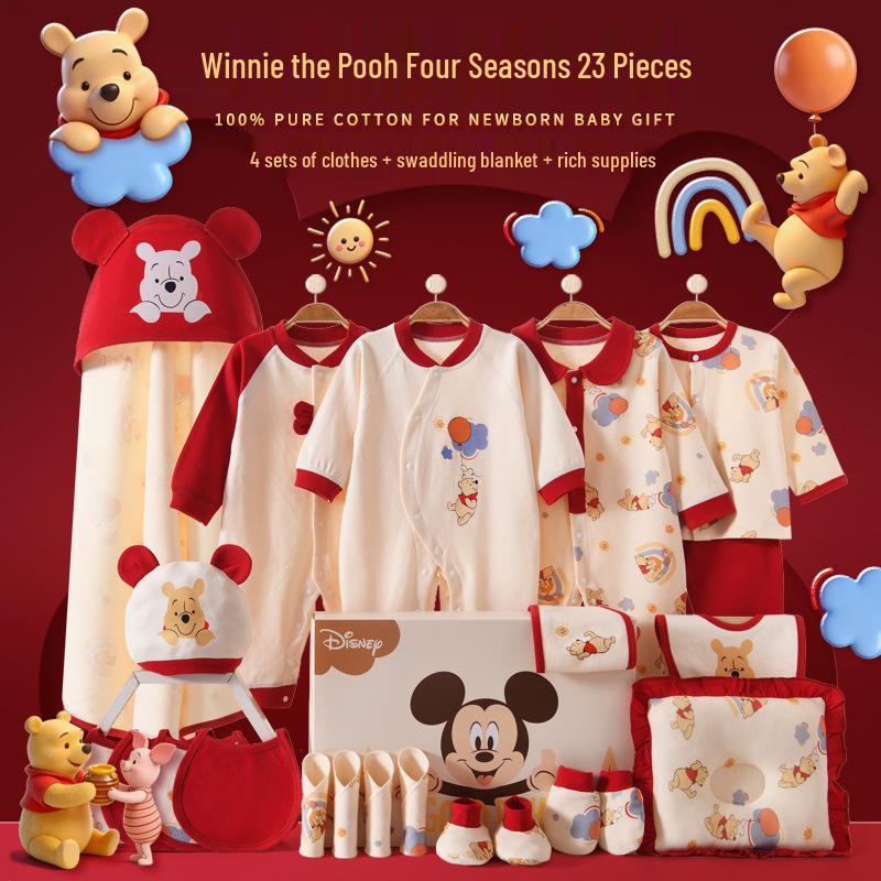 Disney Baby Набор одежды для новорожденных из чистого хлопка - Подарочный набор на весну, осень, зиму - Высококачественная подарочная коробка для новорожденных. 73 cm