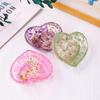Resin Heart Trinket Dish - Handmade Epoxy Jewelry Tray, Decorative Storage Bowl for Rings/Earrings