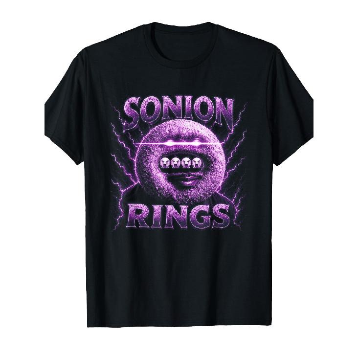 Sonion Rings Son Onion Laser Eyes Meme T-Shirt S чёрный