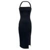2023 Summer Elegant Backless Halter Dress for Women - European and American Style
