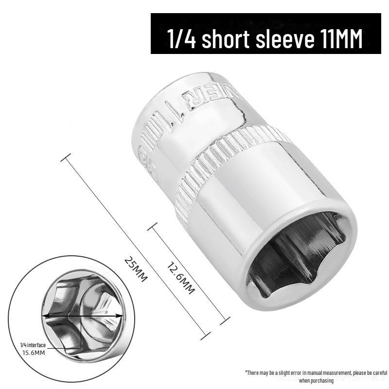 Green Forest 6.3mm Hexagonal Socket/Wrench Sleeve Set with 1/4 Socket Head Ratchet Wrench.