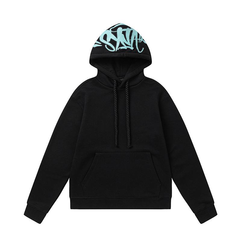 SynaWord American Trendy Brand Loose Sweater Hoodie Sweatpants Y2K Men's and Women's Hip-hop Street Couple Casual Suit