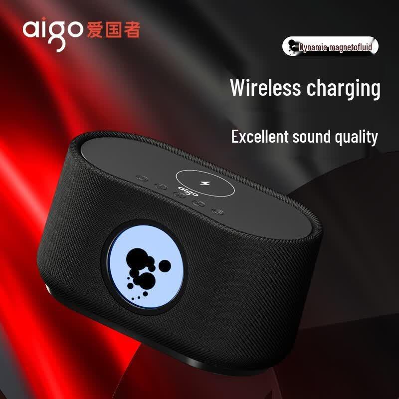 Aigo T180 Portable Bluetooth Speaker with Wireless Charging (CN Version)