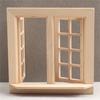 Children Dollhouses Furniture Sturdy Wood Window Panel Designs in 1 12 Miniature Scale Moder Home Decoration Supplies