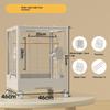 Double Transparent Parrot Cage Splash-proof Large Bird Cage Horizontal Silk Tiger Skin Mystic Phoenix Breeding Cage