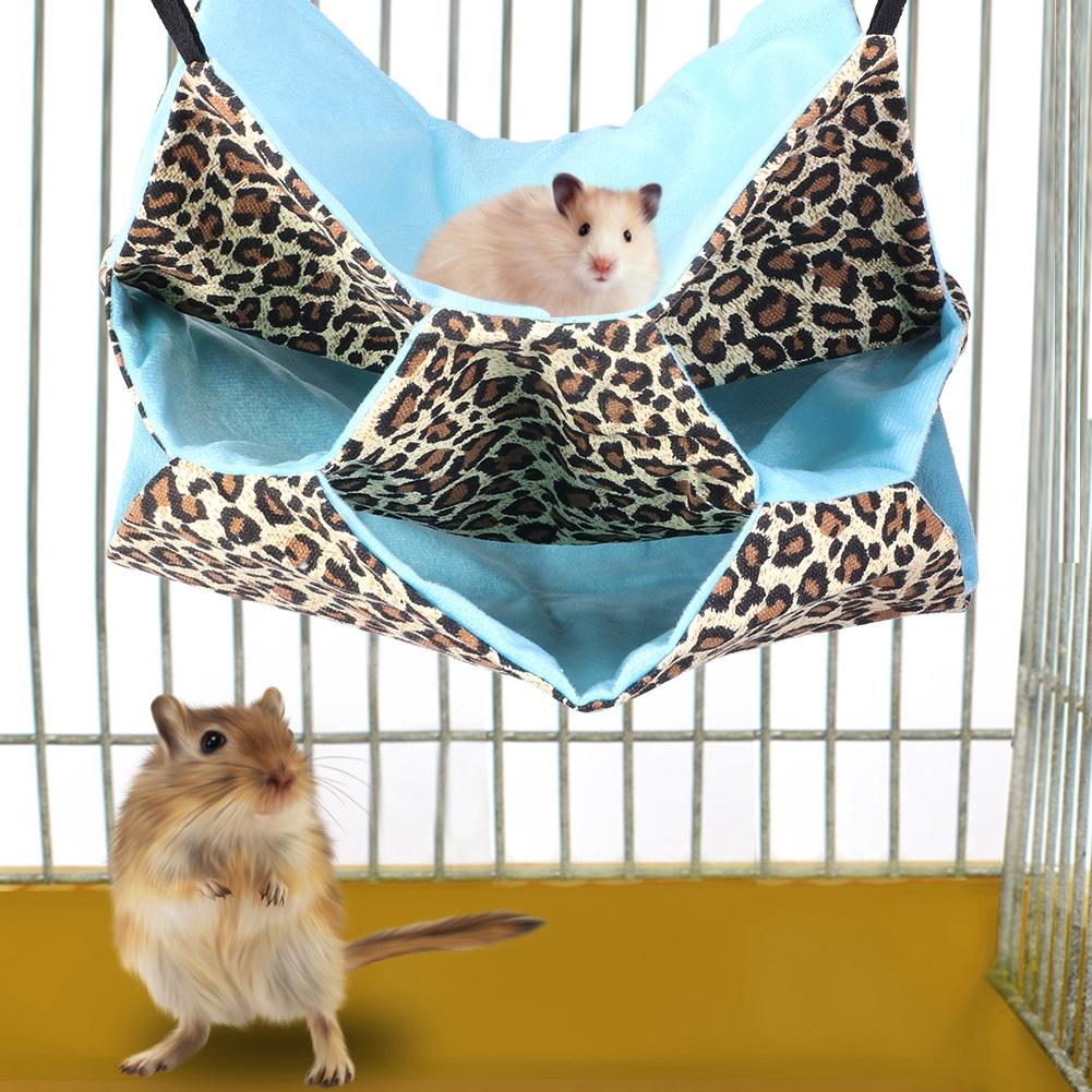 Pets Hamster Hanging Hammock Winter Warm Pet Sleeping Bed Cave Cage