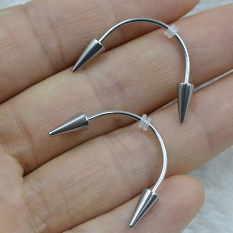 Fashion Lips Ring Stainless Steel Septum Piercing In Mouth Ring Puncture Earrings Hoop Nose Ring Body Piercing Jewelry LS