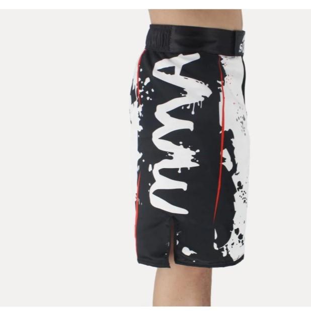 SOTF czarne w pasie Bushido Fitness ostre spodenki do sportów walki ninja tygrys Muay Thai spodenki mma odzież bokserska boks tajski