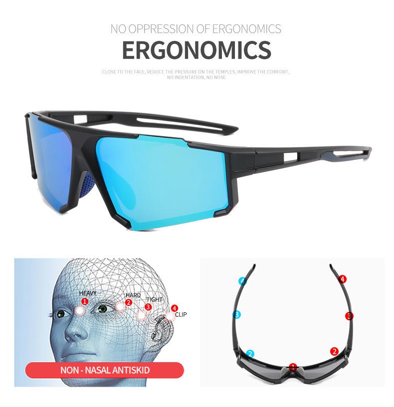 TR90 Polarisierte Sport-Sonnenbrille für Radfahren & Laufen mit UV-Schutz