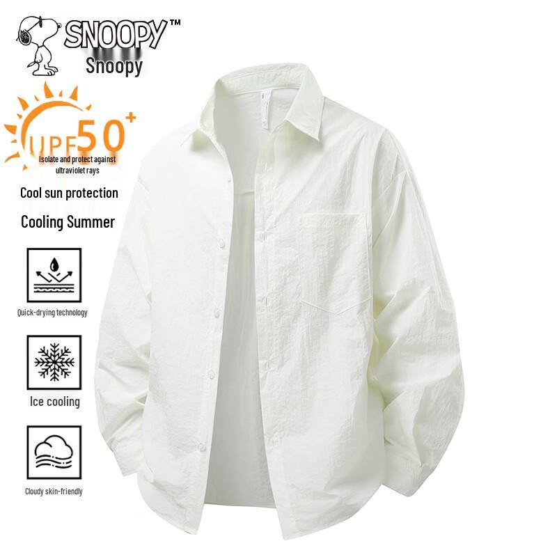 Snoopy Men s Casual Long-Sleeve Sun Protection Jacket L