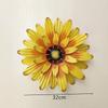 3D Flower Wall Art Decorations Metal Hanging Flower Wall Sculptures Hanging Ornament For Bathroom Living Room Garden Yard Home D