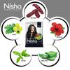Nisha Colore Naturale per Capelli all'Henné Confezione da 25g da 12 | Tintura Capelli Semi-Permanente Erboristica Nera per Capelli Setosi e Lisci