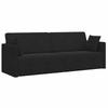 Floor Sofa Bed Black 213 X 70 X 77 Cm Velvet