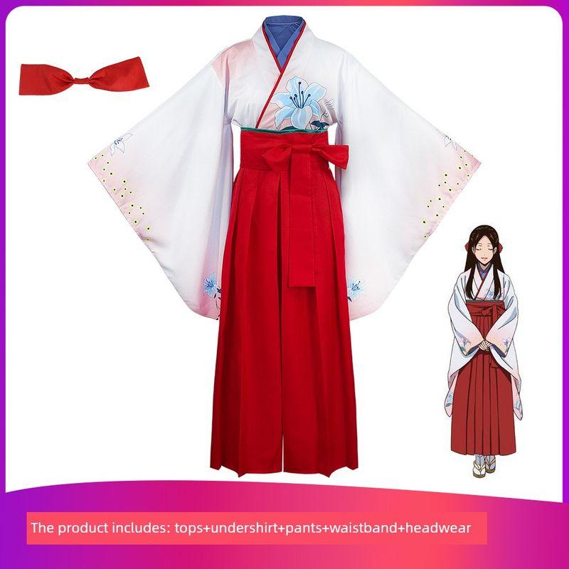 Косплей костюм Kakegurui Нисикигоин Юрико Японское кимоно Косплей Аниме наряд Yuriko Nishidono XS