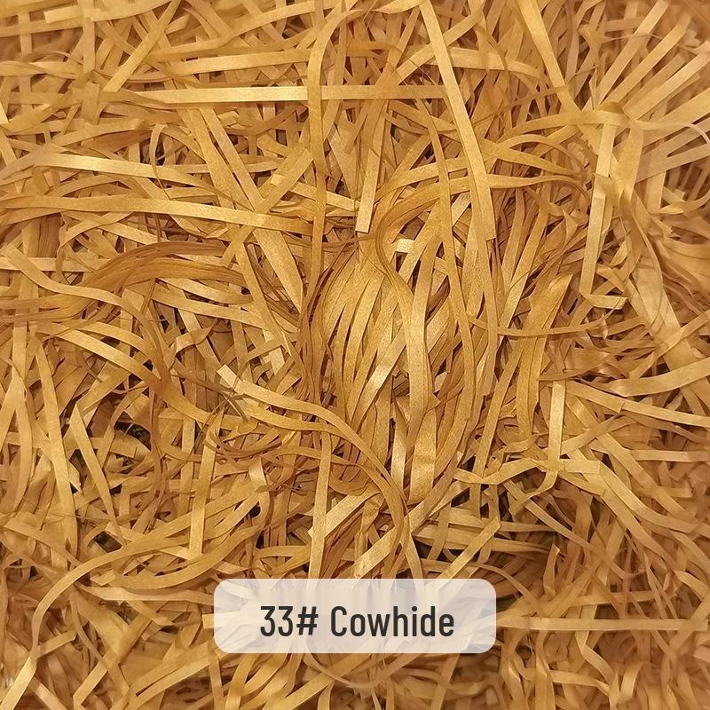 Raffia Grass Filler: Shredded Silk Paper for Candy Box Souvenirs