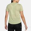 Nike Swoosh Run Split Logo Quick-Dry Short Sleeve T-Shirt Women Tops Light-Olive-Green DM7778-371