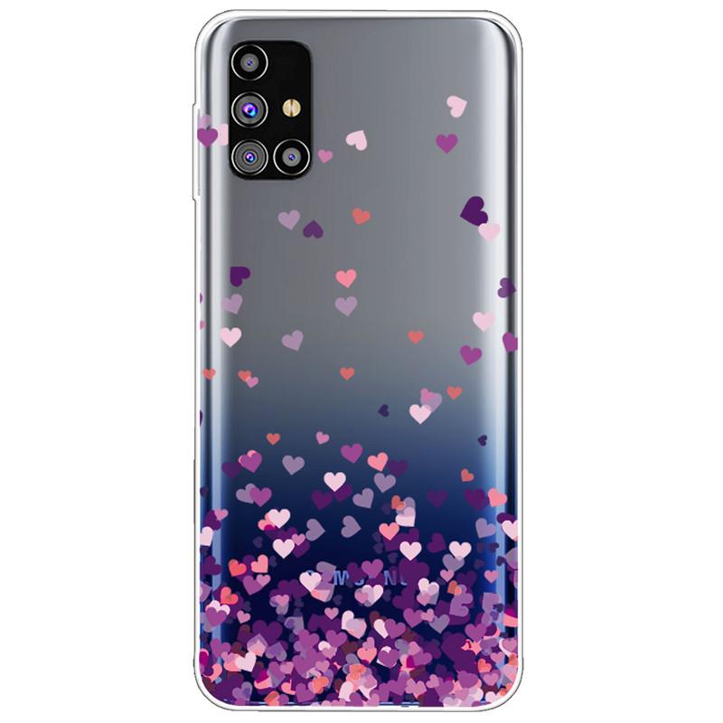 Clear Soft Cover for Samsung A31 A41 A51 A71 Case TPU Transparent Lovely Fashion Cases for Galaxy A71 Silicone Bumper Cat