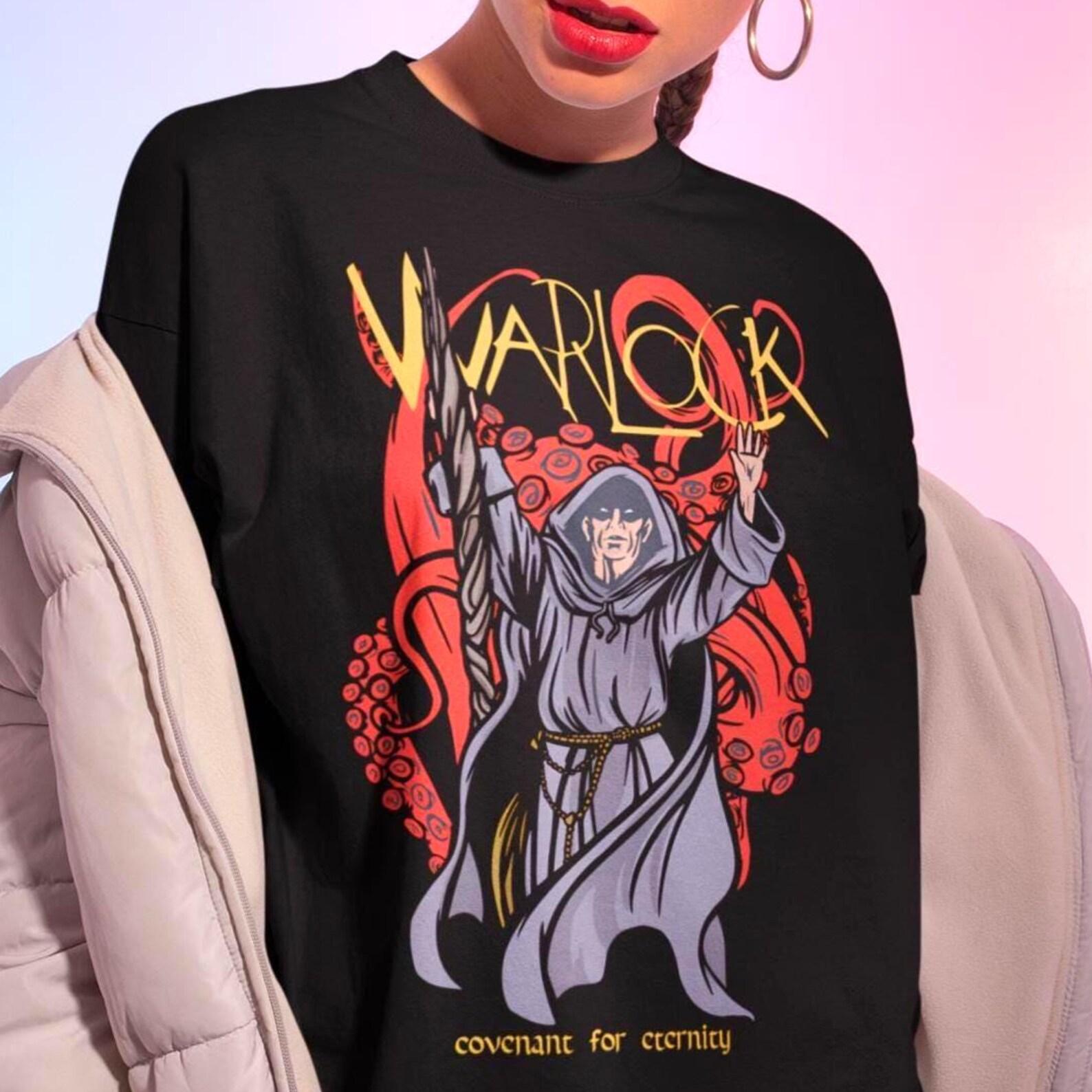 Warlock Class Tshirt - Dungeons and Dragons Shirt,Board Game Tees,D&D Sweatshirt 3XL