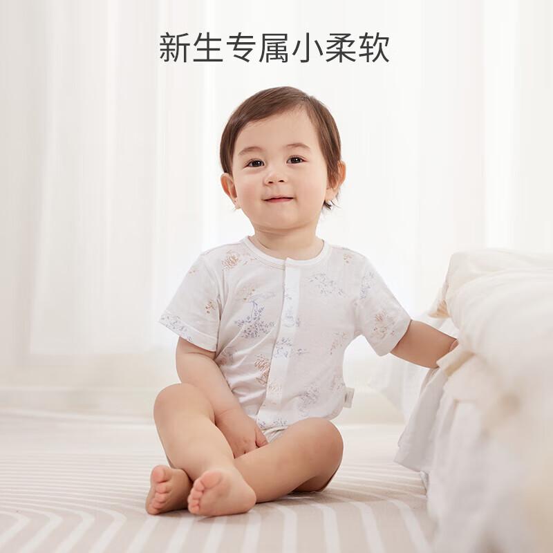 

YEEHOO Baby Summer Thin Short Sleeve Cotton Silk Romper