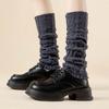 Over Knee Knitted Leg Warmers Solid Color Women's Leg Socks New Boot Cuffs Leggings  Winter
