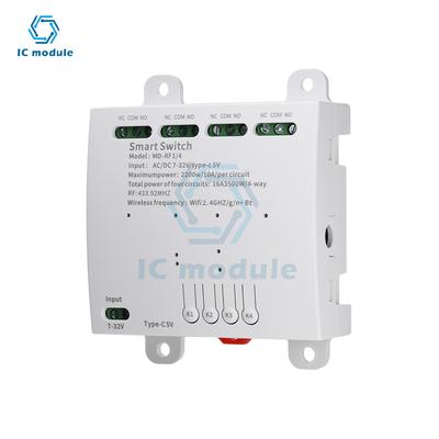 3 Channel 4 CH Smart WiFi BT Relay Switch Module with 433MHz RF Remote Control for Smart Home