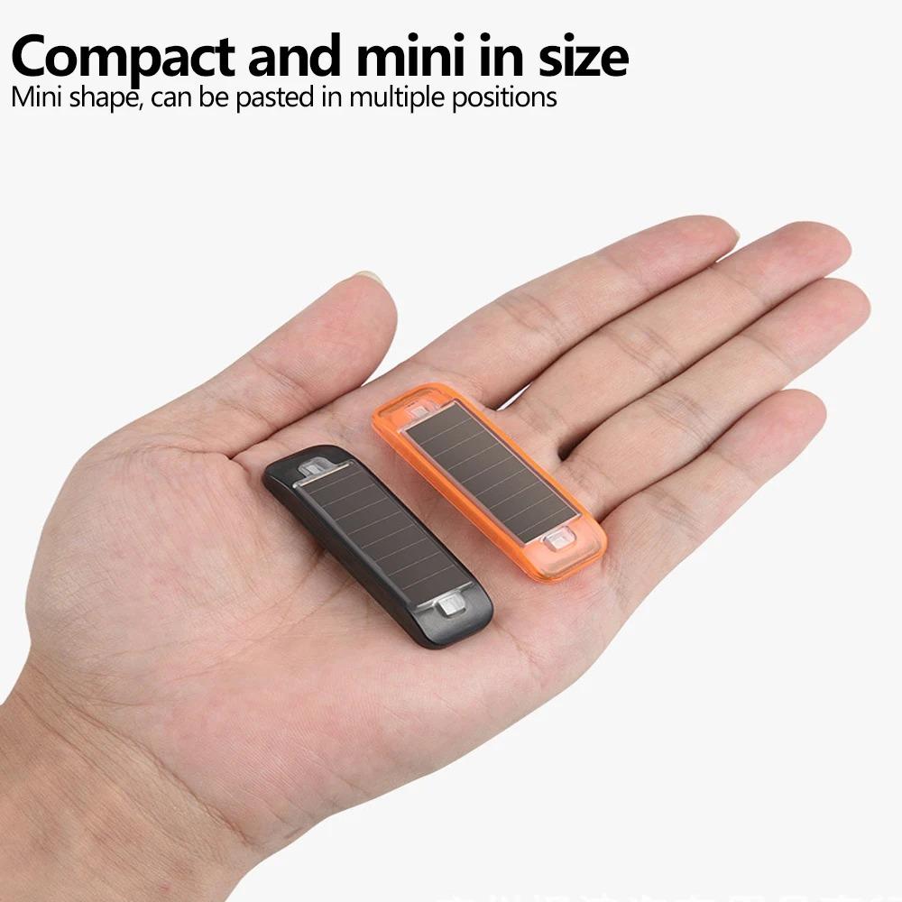 Solar Warning Tail Light for Car Motorcycle Bicycle Anti-Collision LED Flashing Safety Breathing Light USB Waterproof Taillight