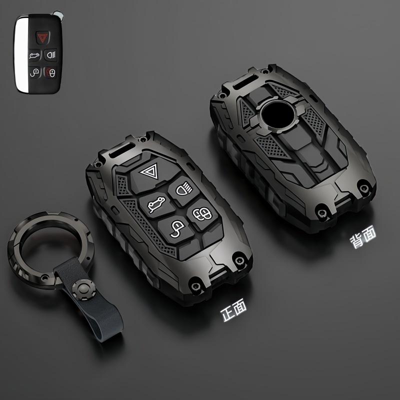 Metal Car Remote Key Cover Case Holder Shell Chain Fob For Land Rover New RangeRover Sport Evoque Freelander Velar Discovery LR5