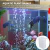 3Pcs Aquarium Plant Holder Premium Plastic Hanging Plant Pot for Fish Tank Aquatic Plants Healthy Growth Baskets