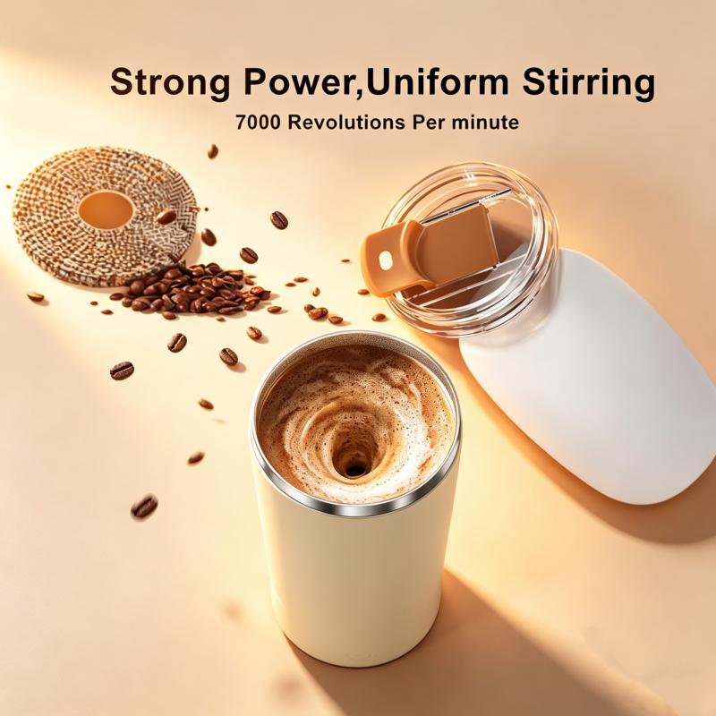 Xiaomi Electric 400ML Magnetic Automatic Mixing Cup USB Rechargeable Waterproof Milk Coffee Self Mixing Mug Suitable for Different Cups