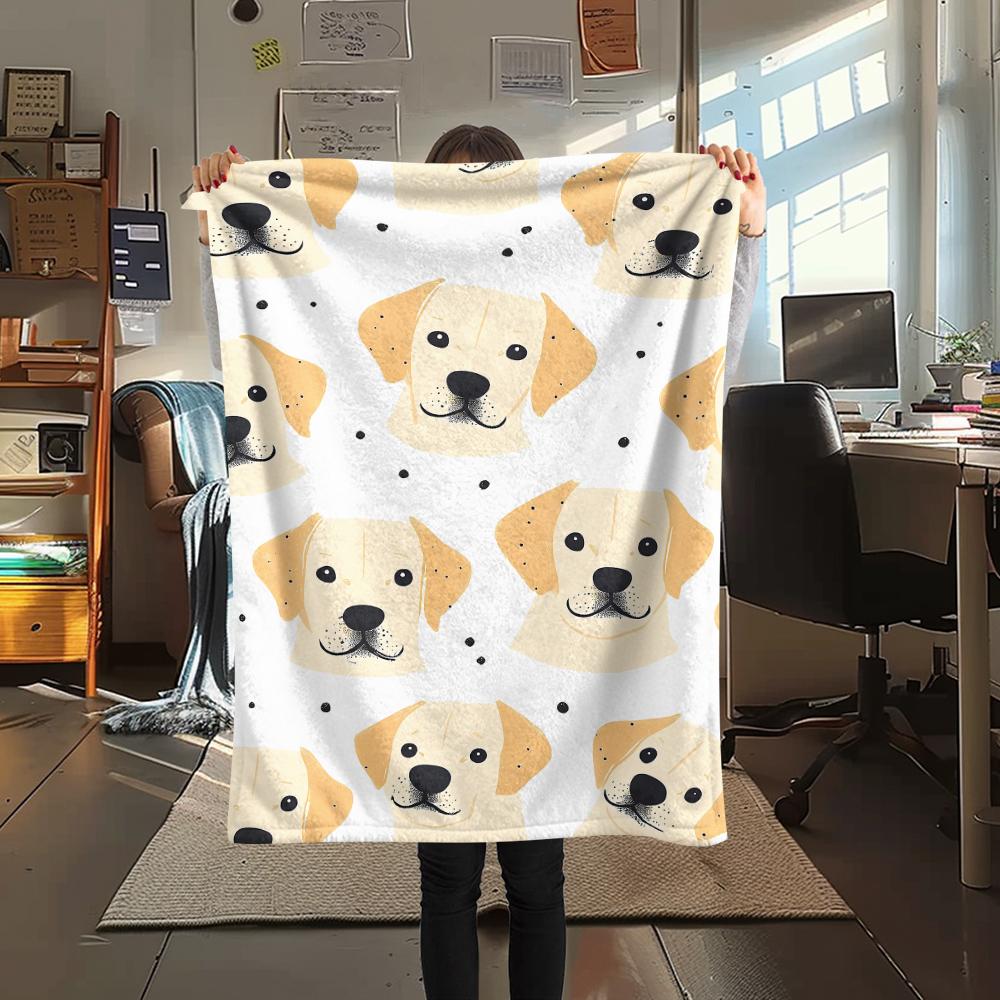 Cartoon Images of Cats Dogs Print Flannel Blanket,High Quality Comfortable for All Seasons,Home Decor,Warmth and Comfort,Perfect for Christmas Gifts