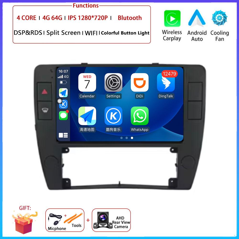 4G Android OS Carplay Auto For Volkswagen Passat B5 2000 - 2005 Car Radio Navigation GPS Multimedia Video Player AMI QLED Screen