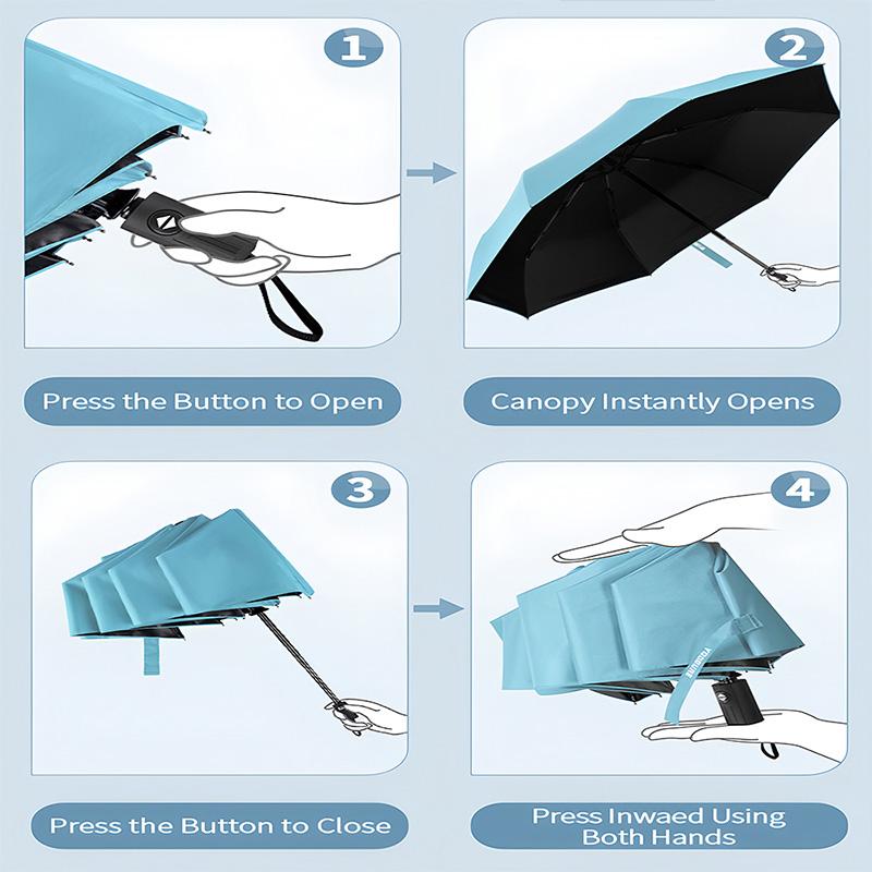 Gothic Horror Tarot Theme Automatic Umbrella, Lightweight & Portable, 8 Rib, Perfect for Outdoor Travel, Birthdays, Christmas, Gifts.