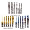 6 Pcs M3-M10 Screw Tap Drill Bits High Speed Steel Combination Bits Metric Tap Bit Tool Hex Shank for Metal Steel Wood Plastic