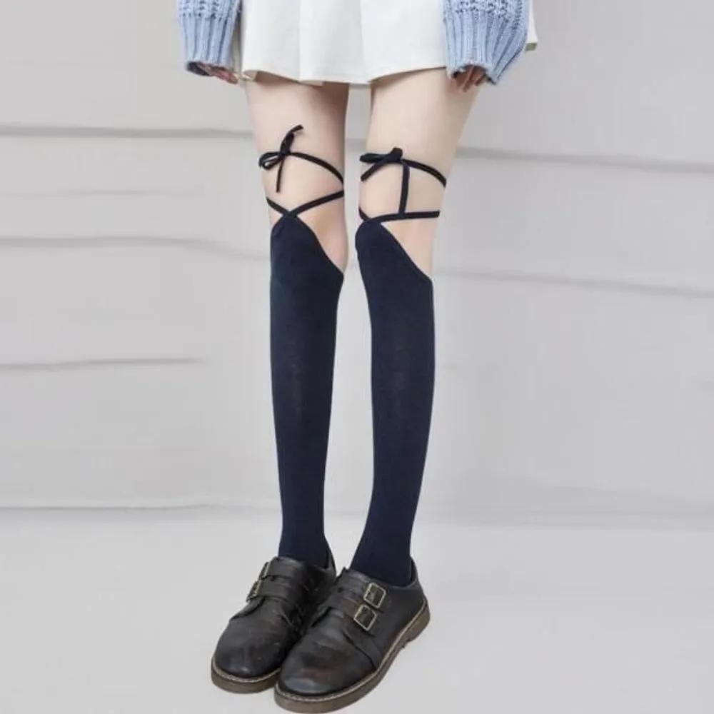 Women s ballet-style spandex knee socks plain socks FREE