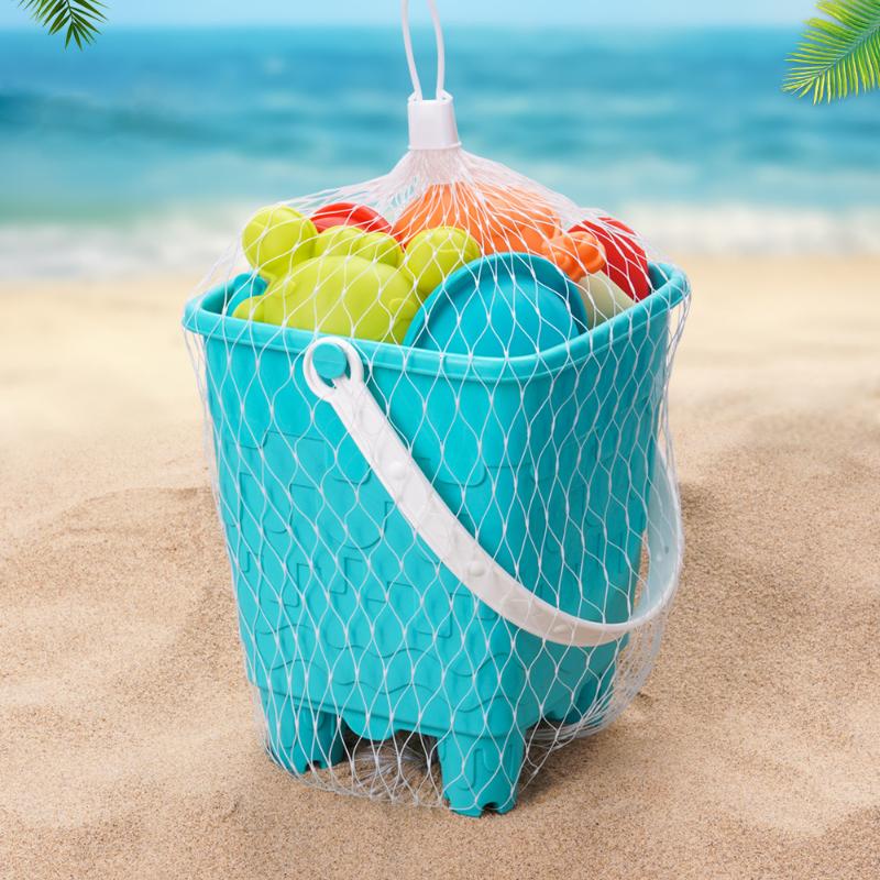 14/16 Stück Strandspielzeug für Kinder Sandspielzeug-Set für Kleinkinder Sandkasten-Spielzeug mit Eimer Schaufel Rechen-Set Sommer Outdoor Kindergeschenke