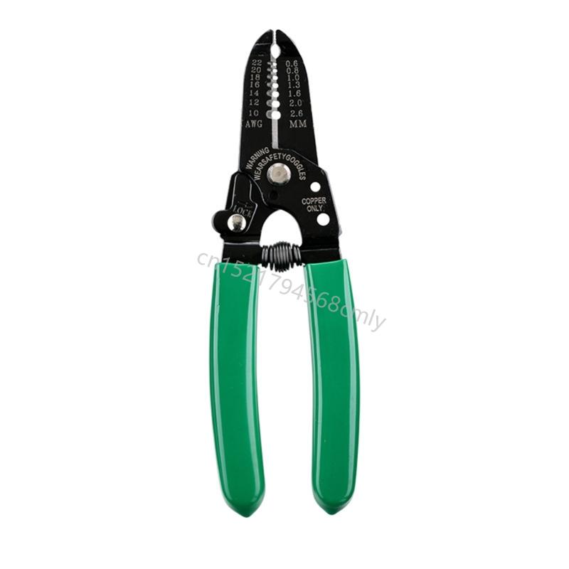 Precisions Electrician's Wire Stripper Crimping Tool Robusts Carbon Steel Cable Cutter Pliers for Great Performances 6XDE